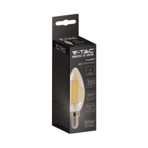 Lampada Oliva Ambra LED 4w E14 Luce 2200°K